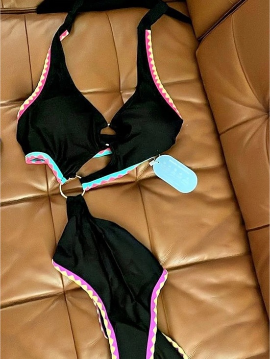 Amazon Other - Bikini Set in Black & Pink Like New